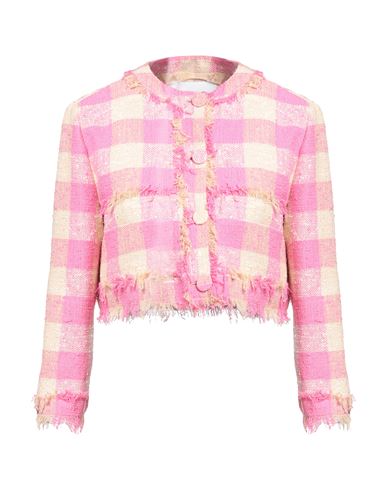 Msgm Woman Suit Jacket Fuchsia Size 4 Cotton, Polyamide, Elastane In Pink