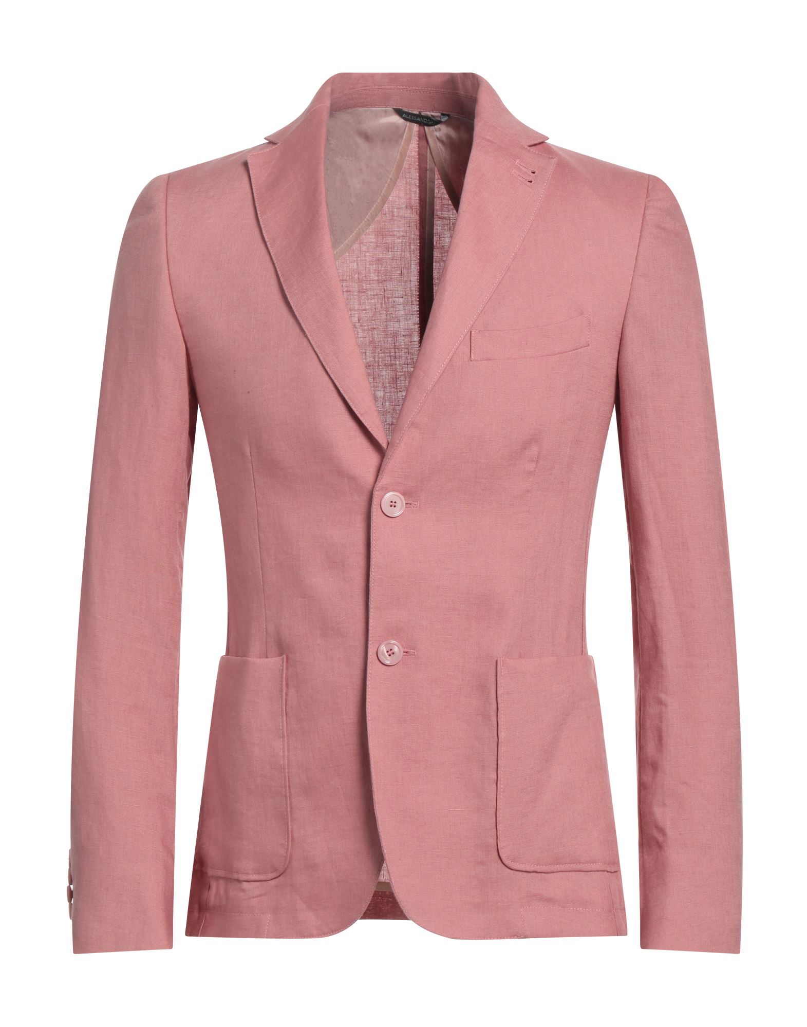 Grey Daniele Alessandrini Suit Jackets In Pink