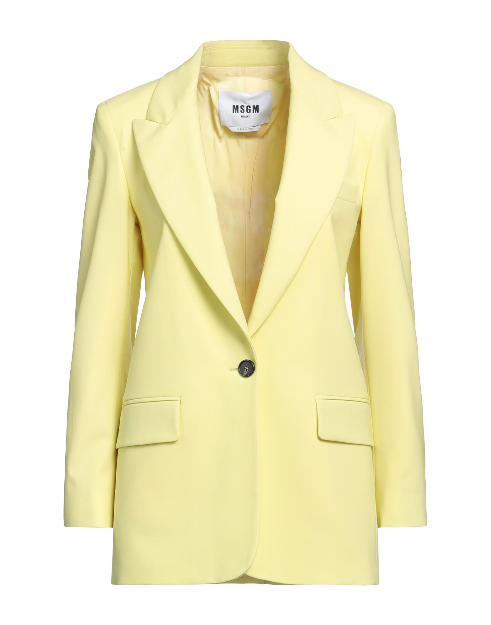 Msgm Suit Jackets In Yellow
