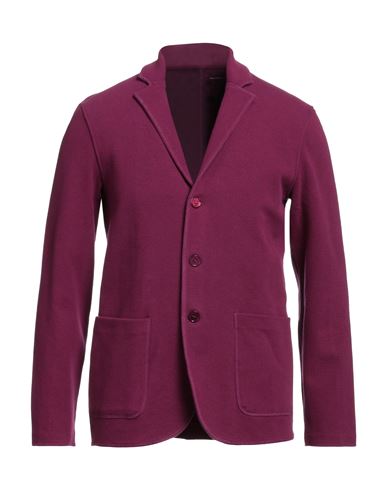 Majestic Filatures Man Blazer Mauve Size M Cotton, Cashmere, Merino Wool, Polyamide, Elastane In Purple