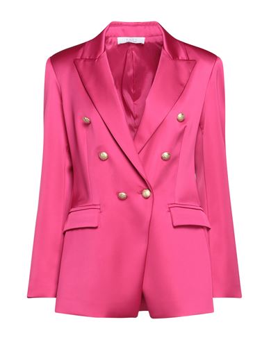 Kaos Woman Blazer Fuchsia Size 6 Polyester, Elastane In Pink