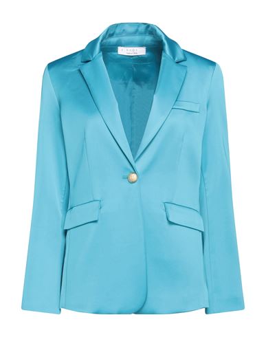 Kaos Woman Blazer Azure Size 4 Polyester, Elastane In Blue