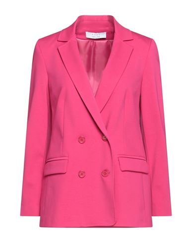 Kaos Woman Suit Jacket Fuchsia Size 6 Cotton, Polyamide, Elastane In Pink
