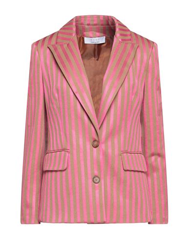 Kaos Woman Blazer Fuchsia Size 8 Polyester, Cotton, Elastane In Pink