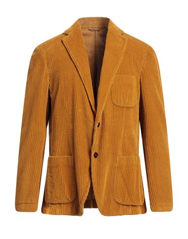 Altea Man Suit Jacket Ocher Size 42 Cotton In Yellow