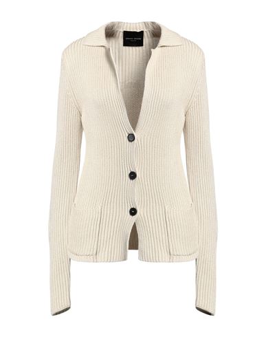 Roberto Collina Woman Cardigan Beige Size S Cotton In Neutral