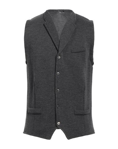 Rossopuro Man Vest Lead Size Xxl Wool In Grey