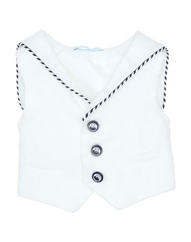 Manuell & Frank Babies'  Newborn Boy Tailored Vest White Size 0 Cotton