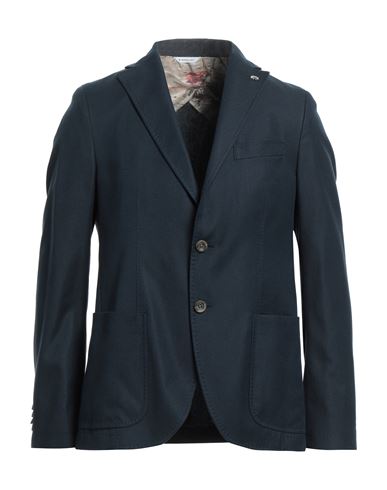 Manuel Ritz Man Suit Jacket Midnight Blue Size 40 Lyocell, Cotton, Elastane