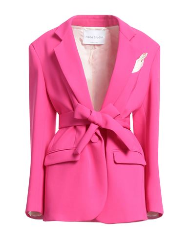 Hebe Studio Woman Blazer Fuchsia Size 6 Viscose, Elastane In Pink