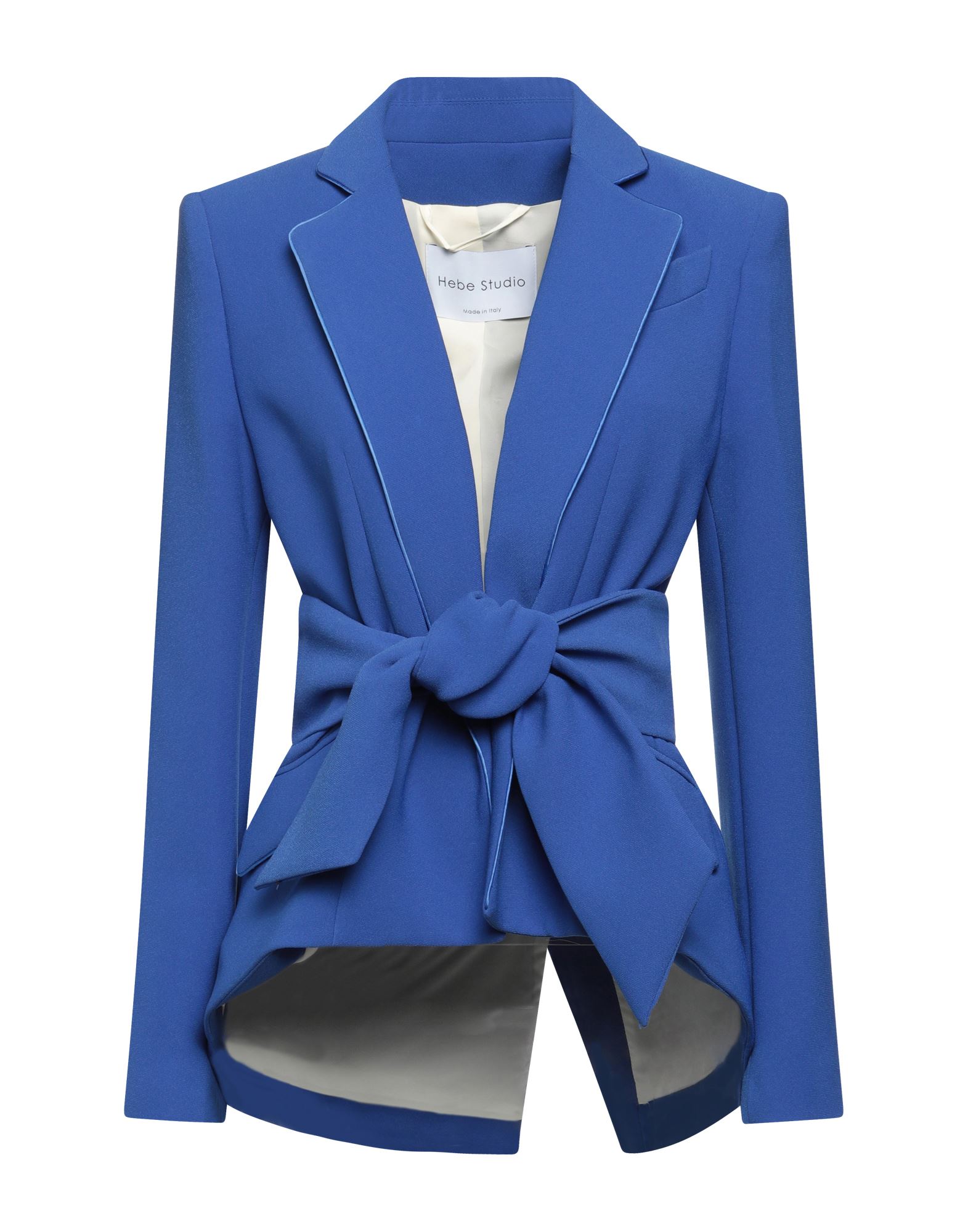 Hebe Studio Woman Suit Jacket Bright Blue Size 2 Polyester