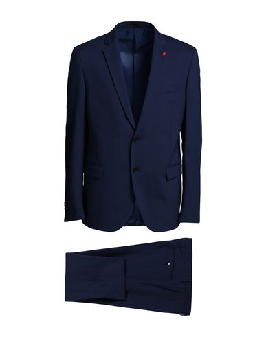 Manuel Ritz Man Suit Blue Size 46 Polyester, Viscose, Elastane
