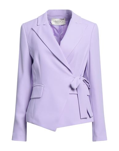 Futur3 Woman Blazer Lilac Size M Polyester, Viscose, Elastane In Purple