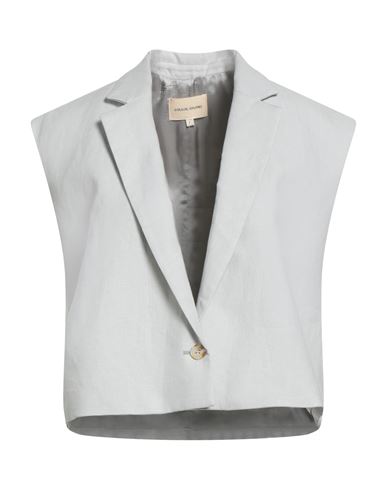 Loulou Studio Woman Blazer Grey Size L Linen In Gray