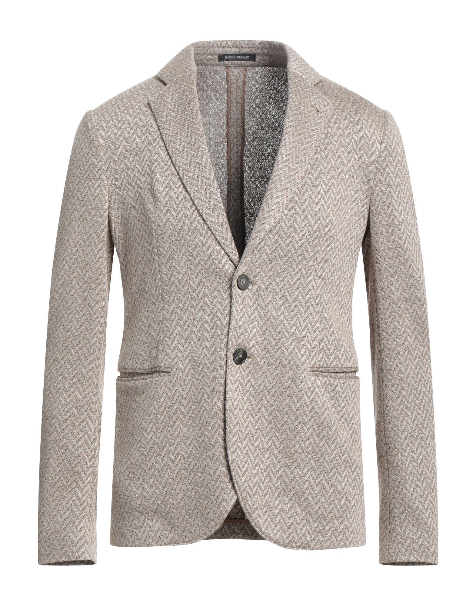 Emporio Armani Suit Jackets In Khaki