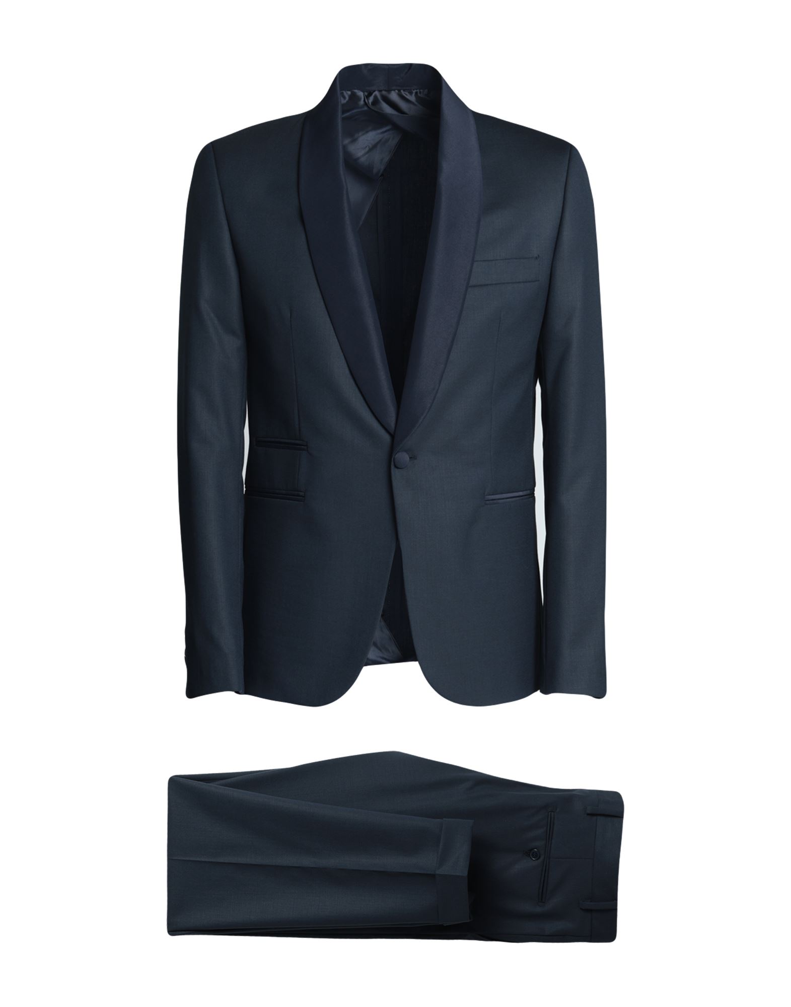 Eredi Del Duca Man Suit Midnight Blue Size 36 Polyester, Wool, Viscose, Elastane