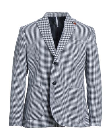 Alessandro Gilles Man Suit Jacket Slate Blue Size 44 Cotton, Polyester