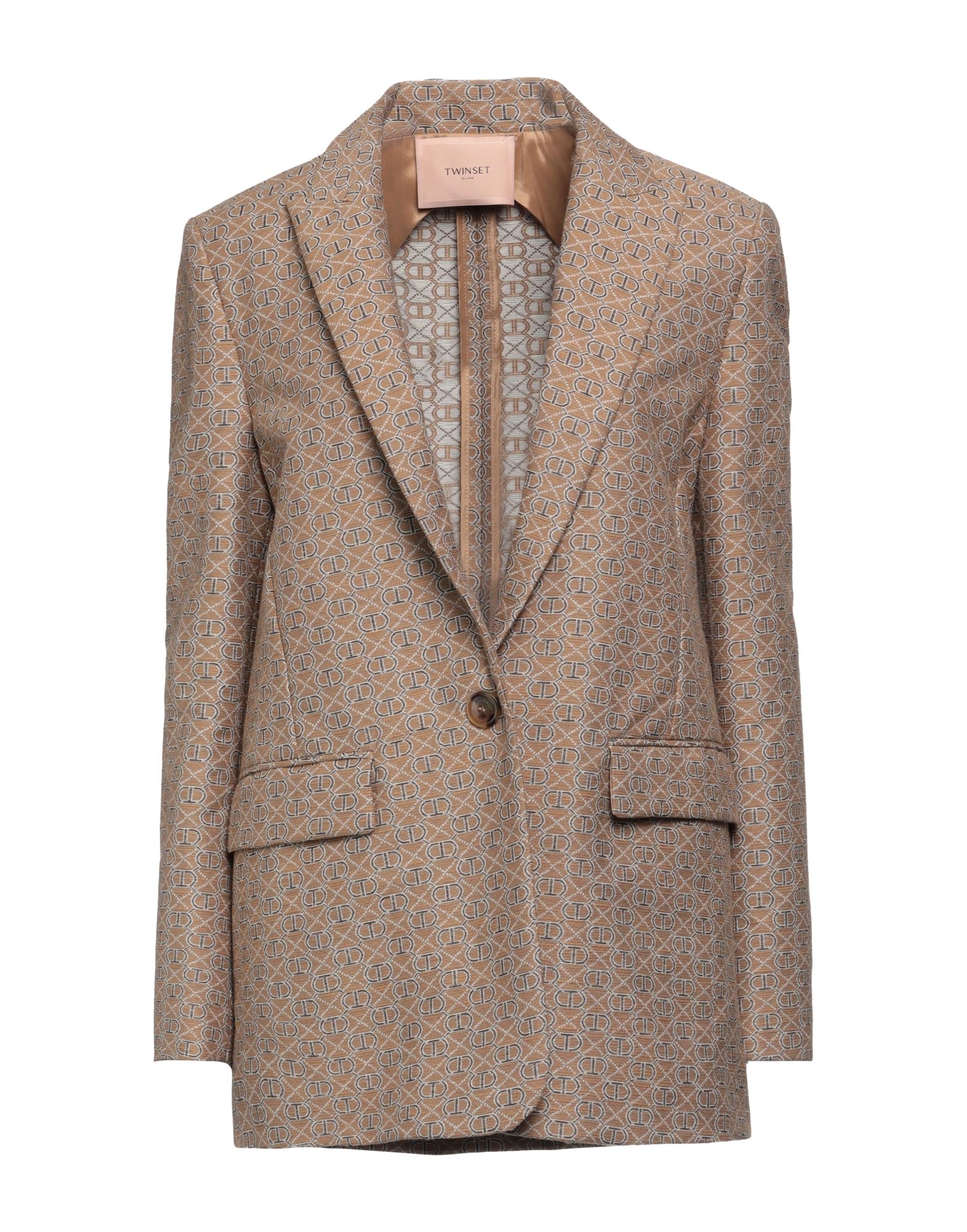 Twinset Suit Jackets In Light Brown