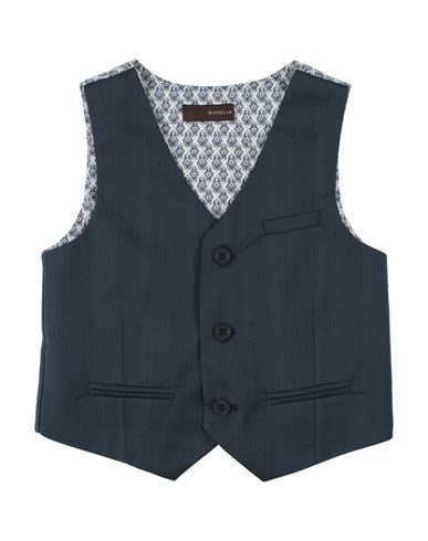 Siviglia Babies'  Toddler Boy Tailored Vest Midnight Blue Size 7 Polyester, Viscose, Cotton