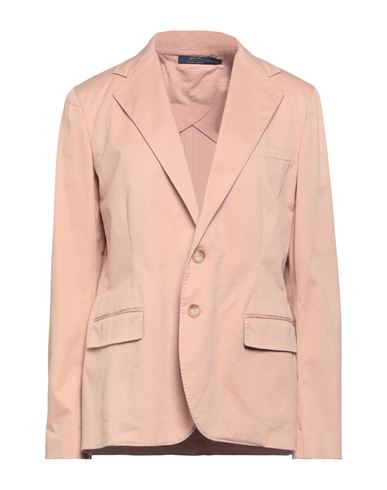 Polo Ralph Lauren Woman Blazer Blush Size 8 Cotton, Elastane In Pink
