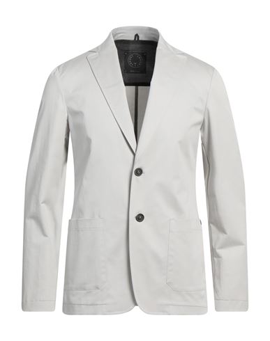 T-jacket By Tonello Man Blazer Light Grey Size L Cotton, Tencel, Elastane