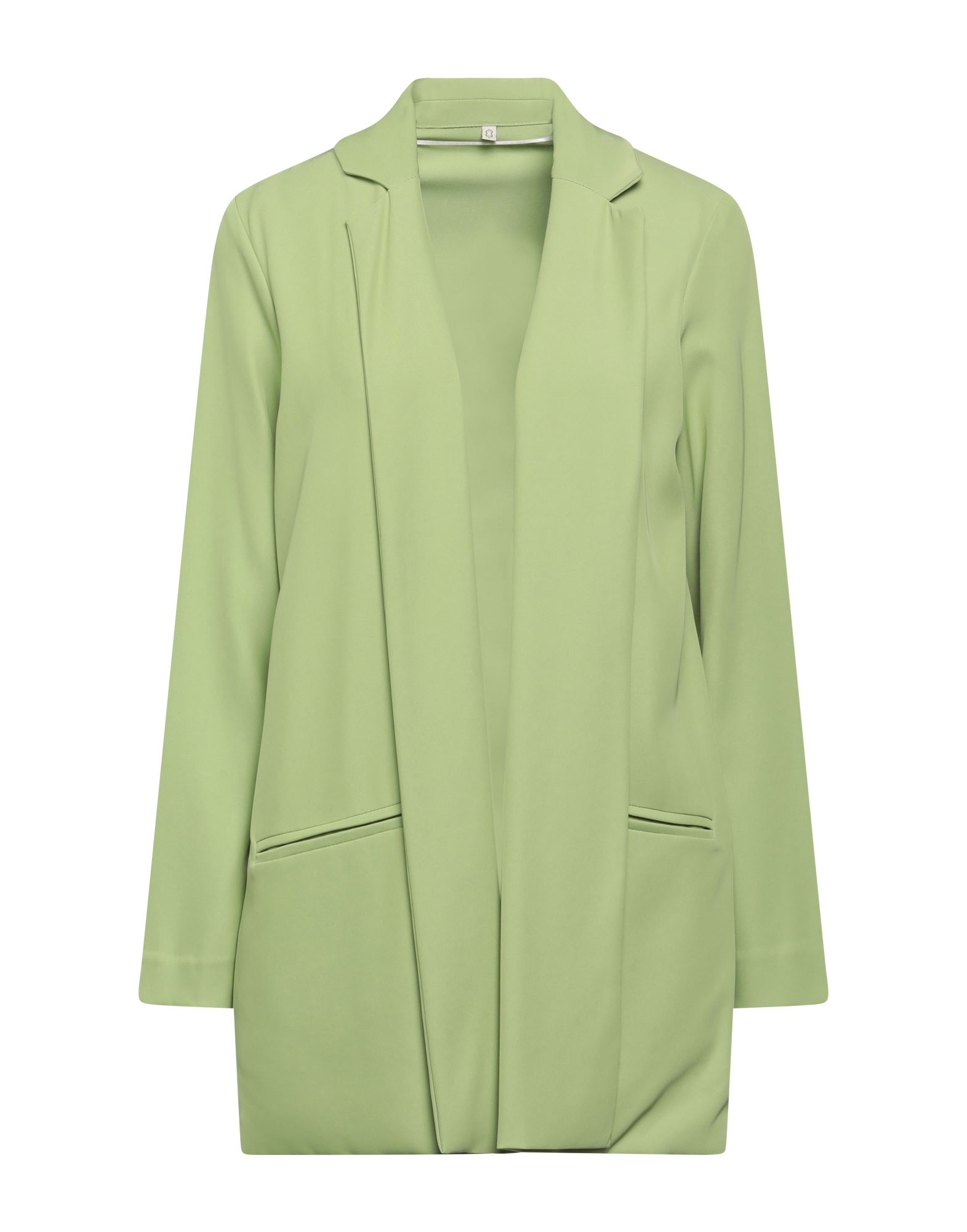 Ottod'ame Woman Blazer Green Size 8 Polyester, Elastane