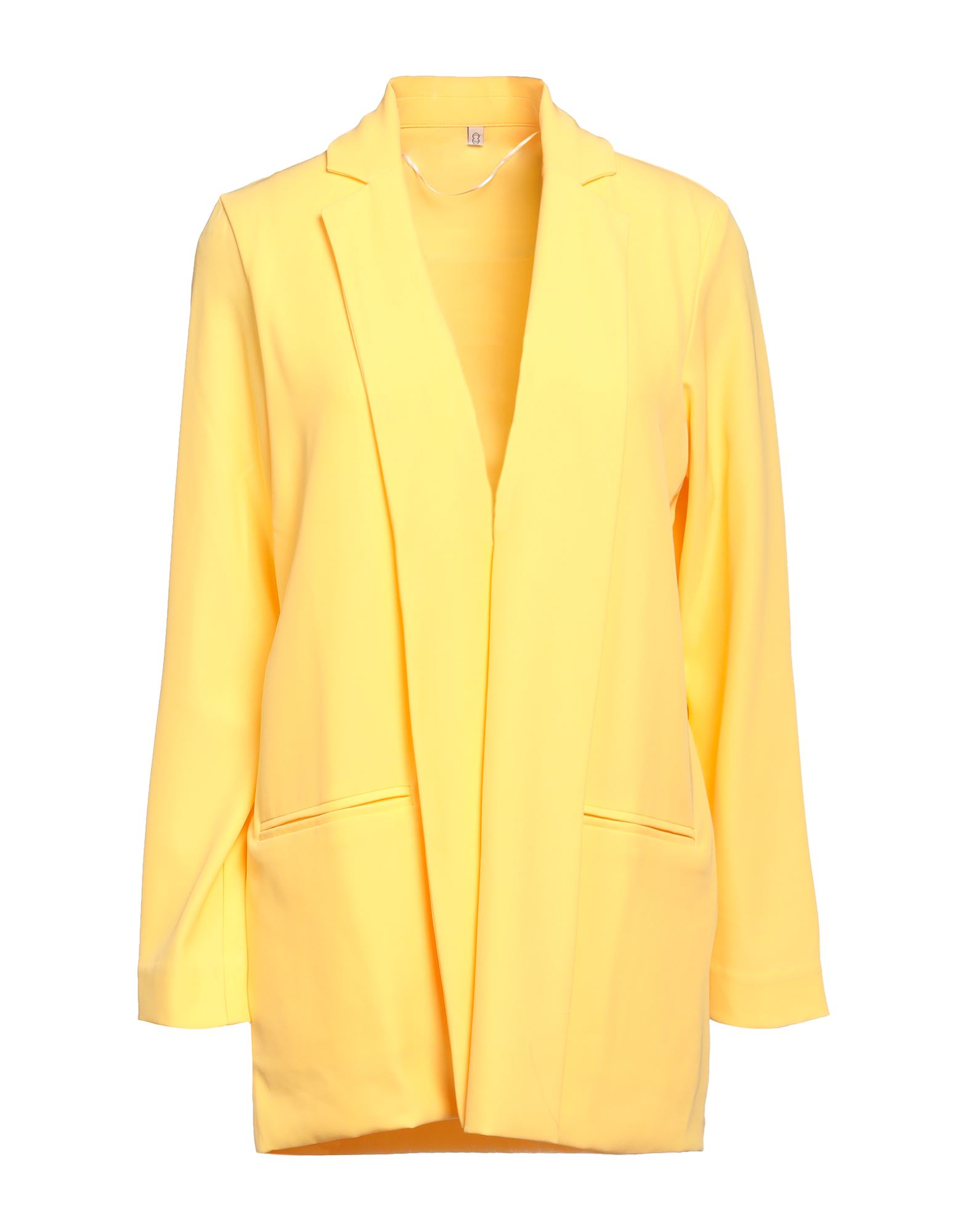 Ottod'ame Woman Blazer Yellow Size 4 Polyester, Elastane