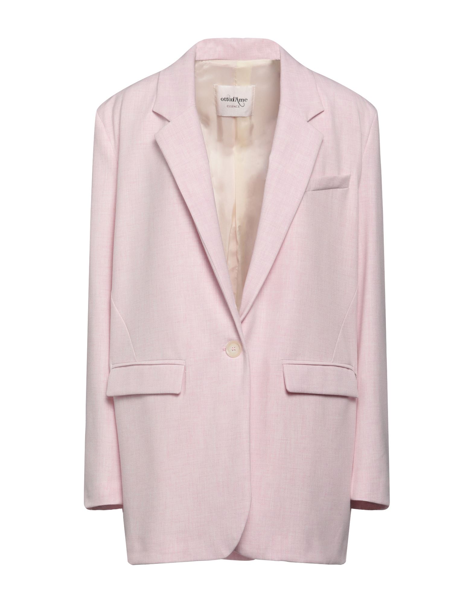 Ottod'ame Woman Blazer Pink Size 2 Polyester, Viscose, Elastane