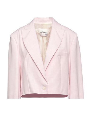 Ottod'ame Woman Suit Jacket Pink Size 6 Polyester, Viscose, Elastane