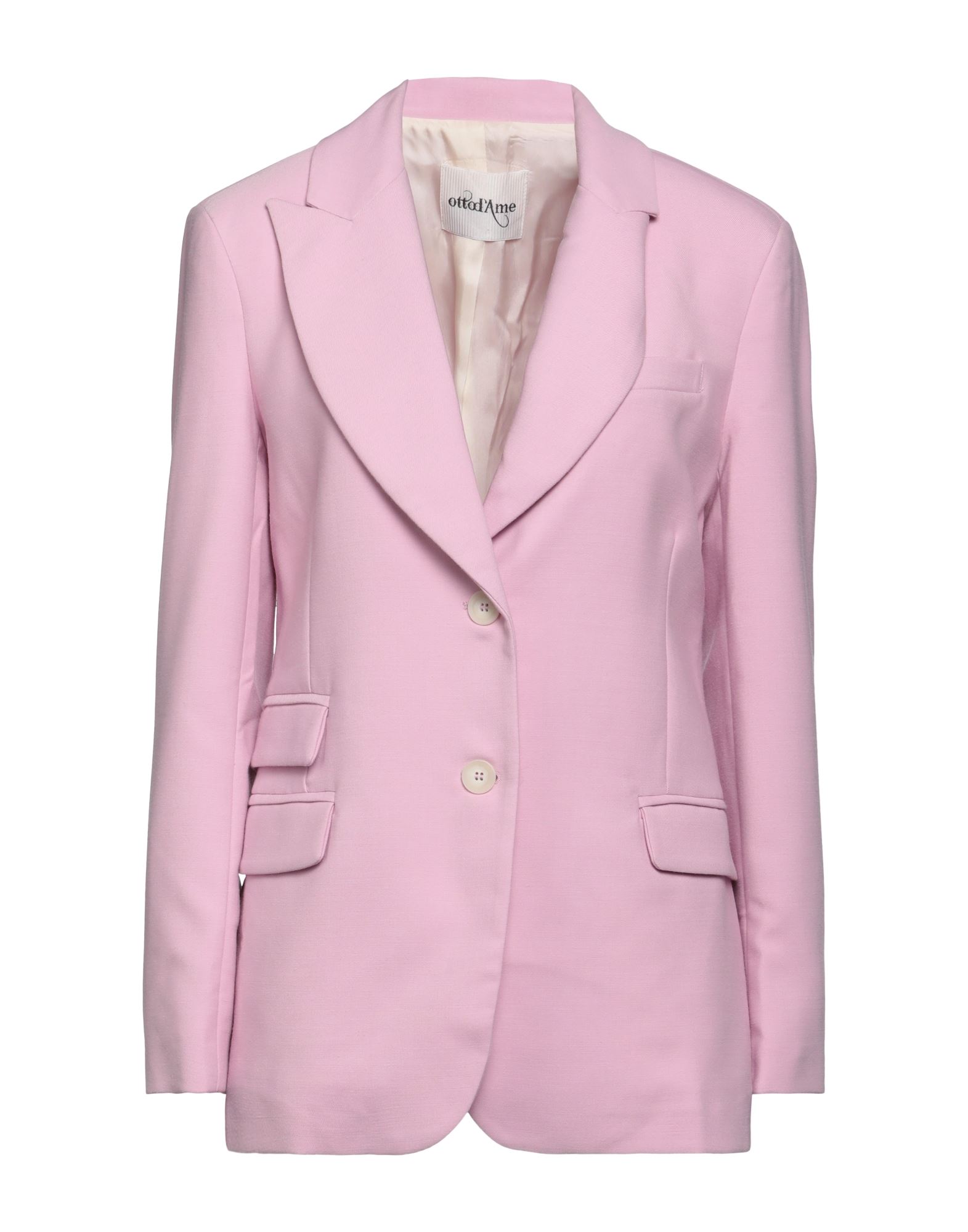 Ottod'ame Woman Blazer Pink Size 4 Polyester, Viscose, Elastane