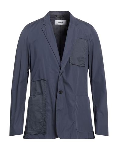 Mauro Grifoni Man Suit Jacket Slate Blue Size 40 Cotton