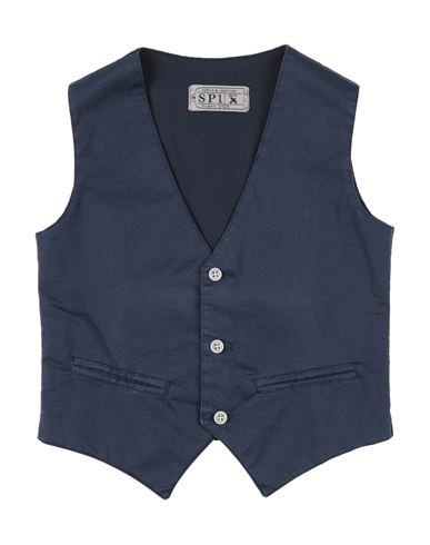 Sp1 Babies'  Toddler Boy Vest Midnight Blue Size 6 Cotton, Elastane