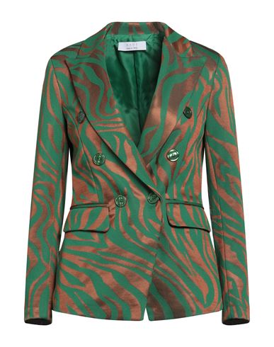 Kaos Woman Blazer Green Size 8 Polyester, Cotton, Elastane