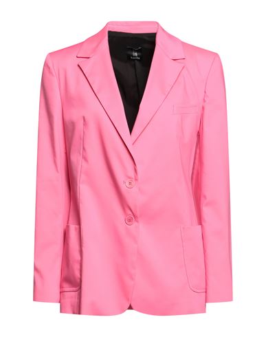 Hanita Woman Blazer Fuchsia Size 8 Polyester, Elastane In Pink