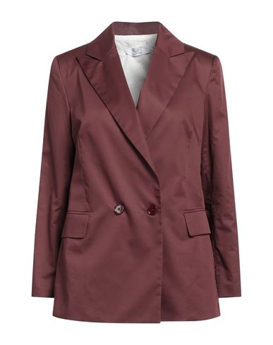 Kaos Woman Suit Jacket Burgundy Size 2 Cotton In Red