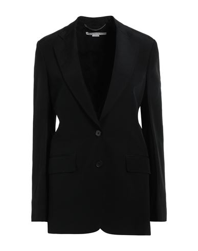 Stella Mccartney Woman Blazer Black Size 0 Viscose, Linen
