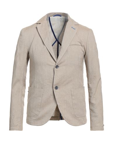 Fred Mello Man Suit Jacket Beige Size M Linen