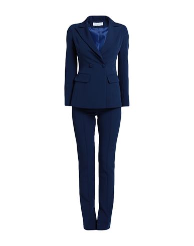 Yes London Woman Suit Blue Size 4 Polyester, Elastane