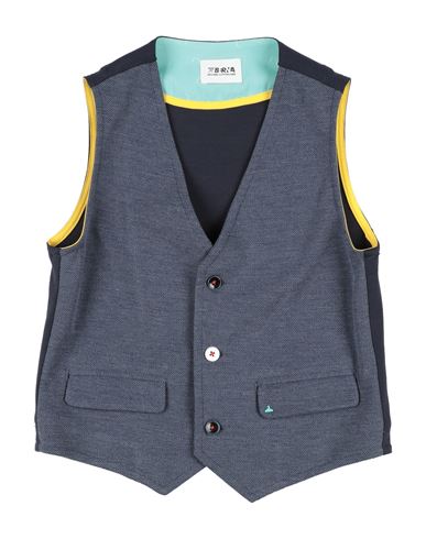 Berna Babies'  Toddler Boy Tailored Vest Slate Blue Size 6 Polyester, Viscose