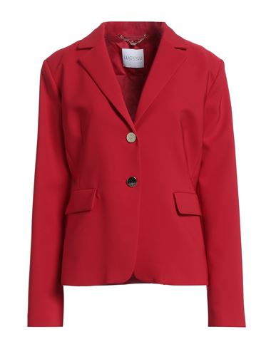 Luckylu  Milano Luckylu Milano Woman Blazer Red Size 12 Polyester, Elastane