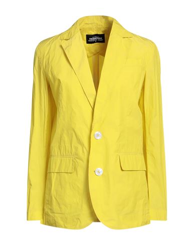 Dsquared2 Woman Blazer Yellow Size 2 Polyester, Polyamide