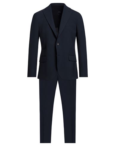 Eleventy Man Suit Midnight Blue Size 44 Polyester, Wool, Elastane