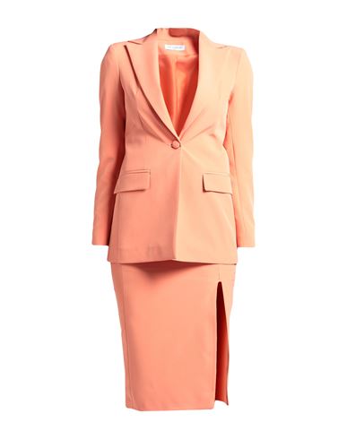 Yes London Woman Suit Orange Size 8 Polyester, Elastane