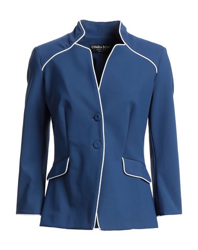 Chiara Boni La Petite Robe Woman Suit Jacket Midnight Blue Size 4 Polyamide, Elastane