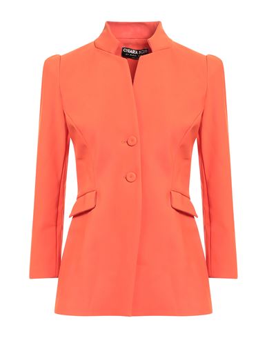 Chiara Boni La Petite Robe Woman Suit Jacket Orange Size 6 Polyamide, Elastane