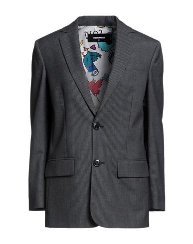Dsquared2 Woman Suit Jacket Lead Size 4 Virgin Wool In Grey