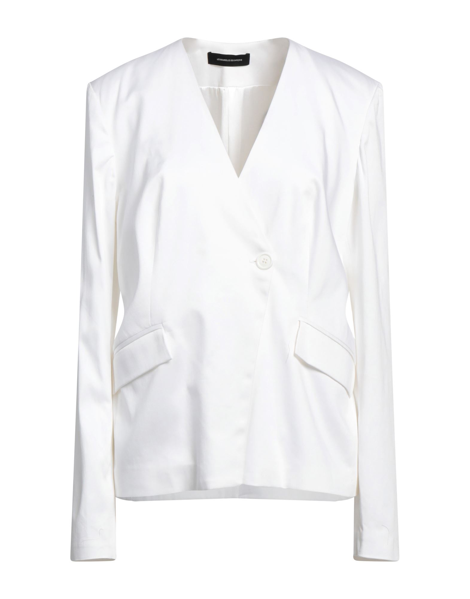 Les Bourdelles Des Garçons Woman Blazer White Size 6 Polyester