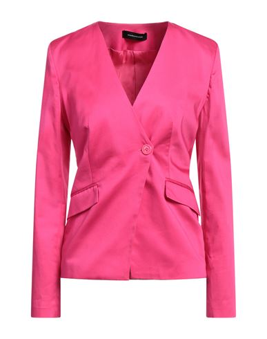 Les Bourdelles Des Garçons Woman Blazer Fuchsia Size 4 Polyester In Pink