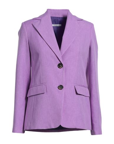 Biancoghiaccio Woman Suit Jacket Mauve Size 2 Polyester In Purple