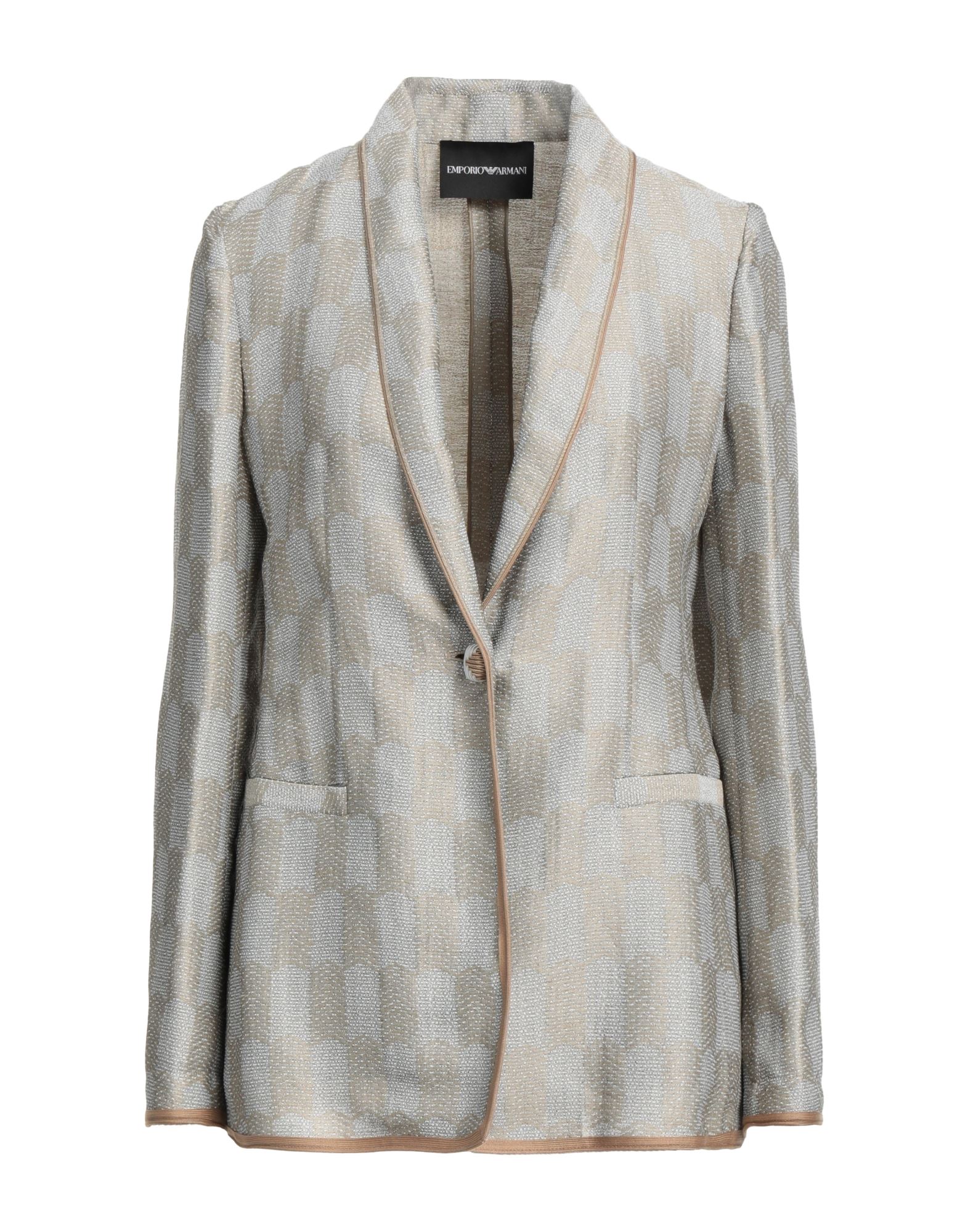Emporio Armani Suit Jackets In Khaki